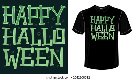 Halloween T-shirt Design-Happy Halloween Design