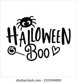 Halloween t-shirt graphic and Illustration design halloween boo