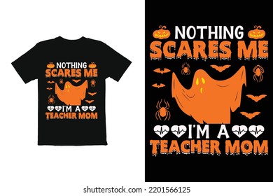 Halloween T-Shirt illustration.  Halloween t shirt design for Halloween day