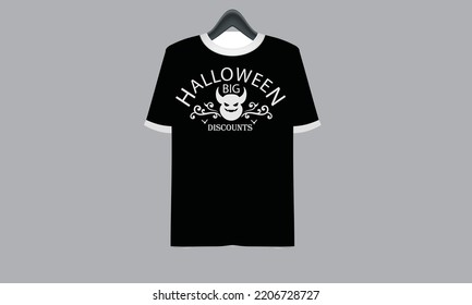 Halloween T-Shirt Mock-Up design 2022.