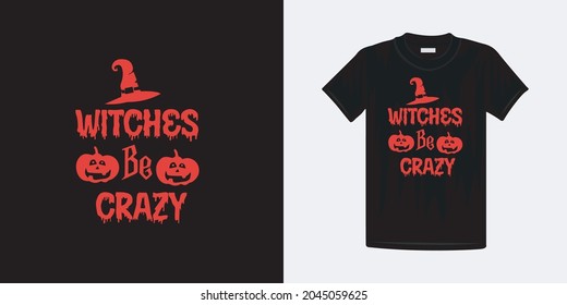 Halloween t-shirt new design template. Halloween lettering typography modern  vector design.