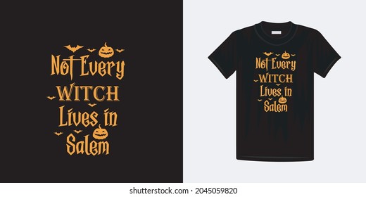 Halloween t-shirt new design template. Halloween modern lettering typography vector design.