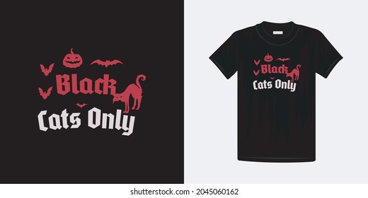 Halloween t-shirt new design template. Halloween fine lettering typography vector design.