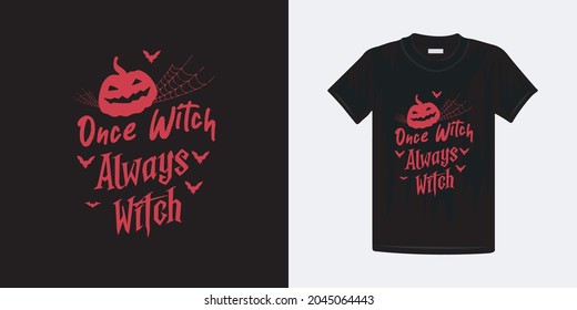 Halloween t-shirt new design template. Halloween lettering typography best vector design.