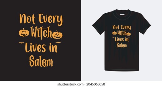 Halloween t-shirt new design template. Halloween lettering typography beautiful vector design.