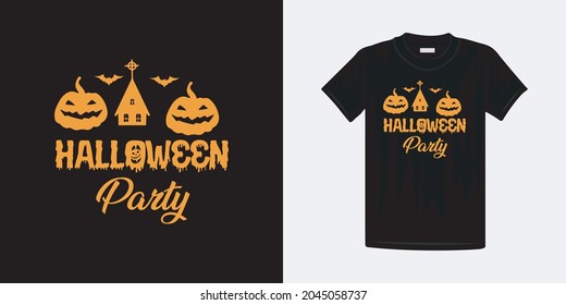 Halloween t-shirt super design template. Halloween lettering typography new vector design.