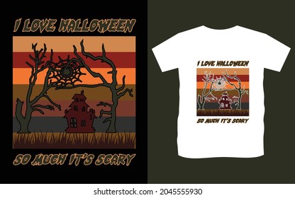 Halloween t-shirt unique vector design 