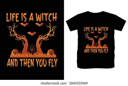 Halloween t-shirt unique vector design 