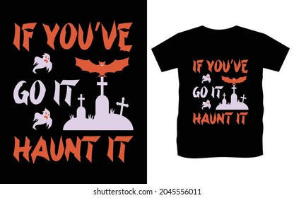 Halloween t-shirt unique vector design 