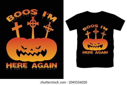 Halloween t-shirt unique vector design 