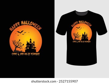 Halloween T-shirt vector Graphic design.