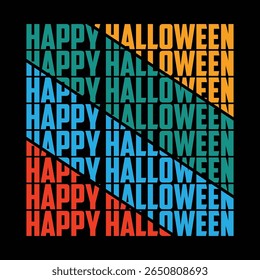halloween t-shirt vector illustration retro style vintage template design for adults male and female, spooky night