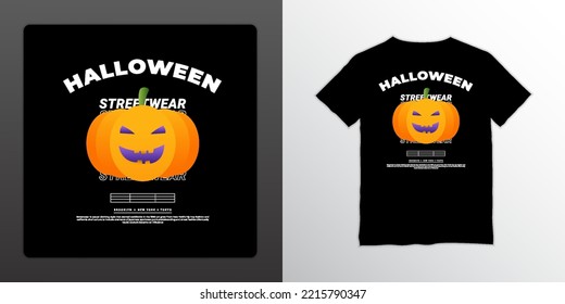 Halloween t-shirts design in streetwear style