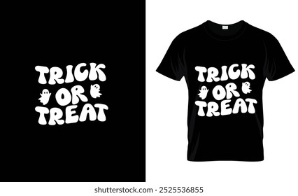 Halloween T-shirts - Trick or Treat T-Shirt Cute Vintage Graphic Halloween Party Tshirt