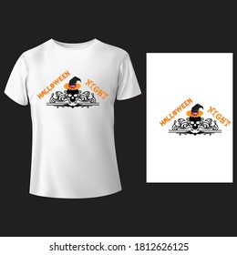Halloween t-shirts Vector Illustration .Design Your Own Scary Halloween T-Shirt