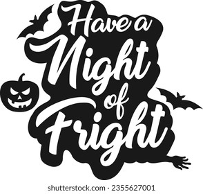 Halloween Type design Have a night of fright