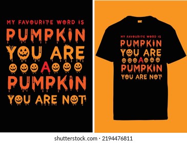 Halloween typogaphy vintage tshirt design