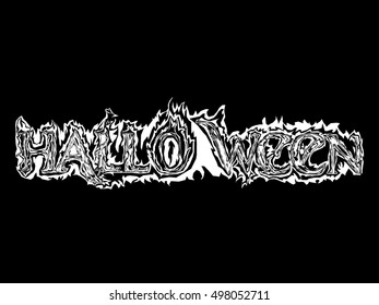 Halloween typography