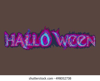 Halloween typography