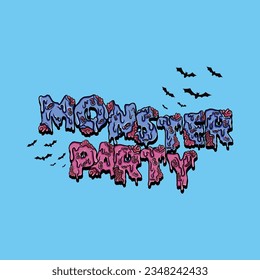 halloween typography art design for decoration