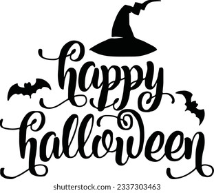 
Halloween Typography Design. Printing For T shirt, Banner, Poster etc.
