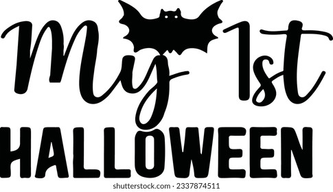 

Halloween Typography Design. Printing For T shirt, Banner, Poster etc.