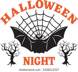 Halloween Typography Design. Printing For T shirt, Banner, Poster etc.