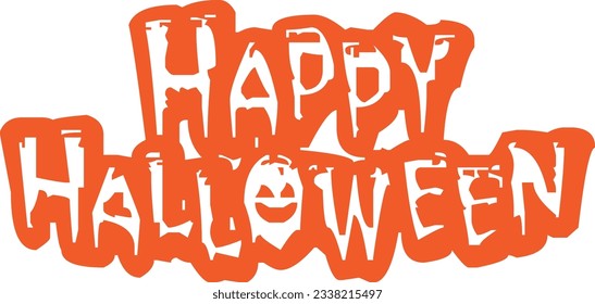 Halloween Typography Design. Printing For T shirt, Banner, Poster etc.