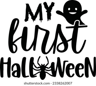 
Halloween Typography Design. Printing For T shirt, Banner, Poster etc.
