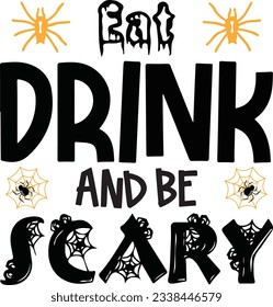 
Halloween Typography Design. Printing For T shirt, Banner, Poster etc.