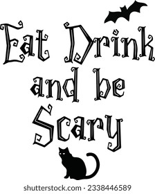 
Halloween Typography Design. Printing For T shirt, Banner, Poster etc.