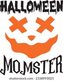 Halloween Typography Design. Printing For T shirt, Banner, Poster etc.