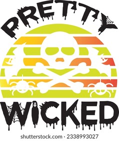 Halloween Typography Design. Printing For T shirt, Banner, Poster etc.