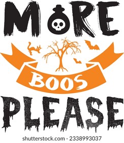 Halloween Typography Design. Printing For T shirt, Banner, Poster etc.