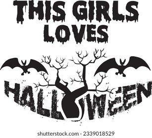 
Halloween Typography Design. Printing For T shirt, Banner, Poster etc.