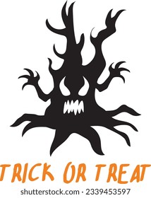 
Halloween Typography Design. Printing For T shirt, Banner, Poster etc.