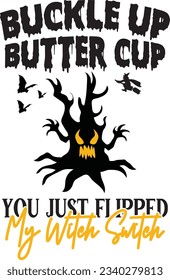 
Halloween Typography Design. Printing For T shirt, Mug, Banner, Poster etc.