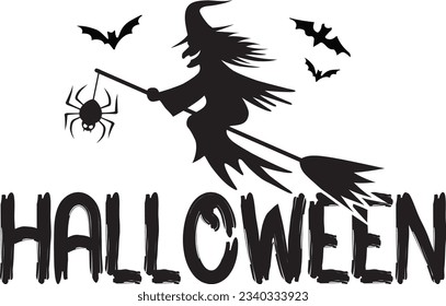 
Halloween Typography Design. Printing For T shirt, Mug, Banner, Poster etc.
