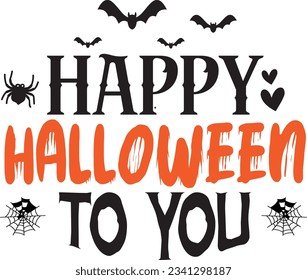 
Halloween Typography Design. Printing For T shirt, Mug, Banner, Poster etc.
