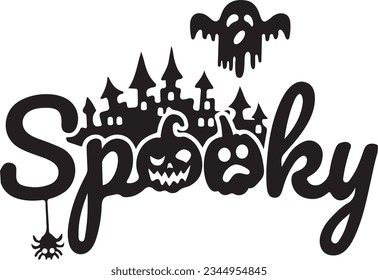 
Halloween Typography Design. Printing For T shirt, Mug, Banner, Poster etc.