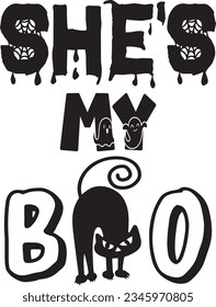 
Halloween Typography Design. Printing For T shirt, Mug, Banner, Poster etc.
