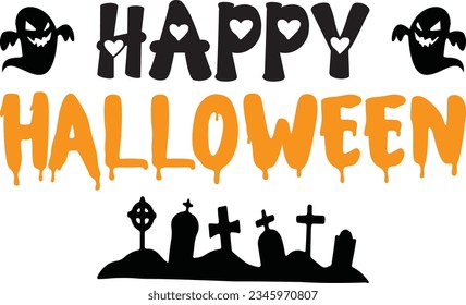 
Halloween Typography Design. Printing For T shirt, Mug, Banner, Poster etc.
