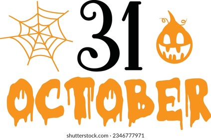 
Halloween Typography Design. Printing For T shirt, Mug, Banner, Poster etc.
