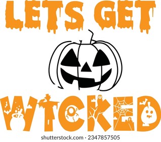 
Halloween Typography Design. Printing For T shirt, Mug, Banner, Poster etc.