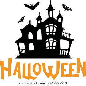 
Halloween Typography Design. Printing For T shirt, Mug, Banner, Poster etc.