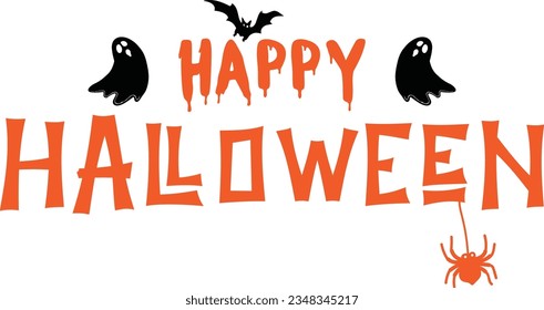 

Halloween Typography Design. Printing For T shirt, Mug, Banner, Poster etc.
