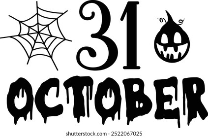 
Halloween Typography Design. Printing For Tshirt, Sweatshirt, Mug, Banner, Poster etc.