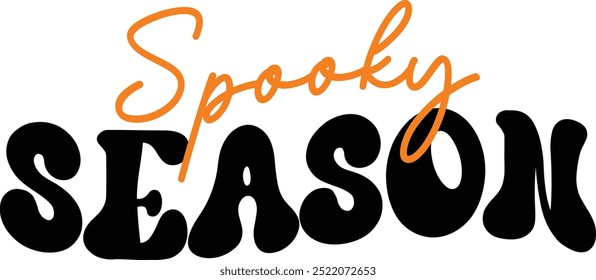 

Projeto de tipografia de Halloween. Impressão para camiseta, suéter, caneca, banner, cartaz etc.