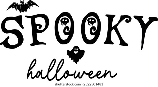 
Halloween Typography Design. Printing For Tshirt, Sweatshirt, Mug, Banner, Poster etc.