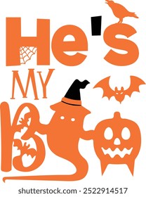 
Halloween Typography Design. Printing For Tshirt, Sweatshirt, Mug, Banner, Poster etc.